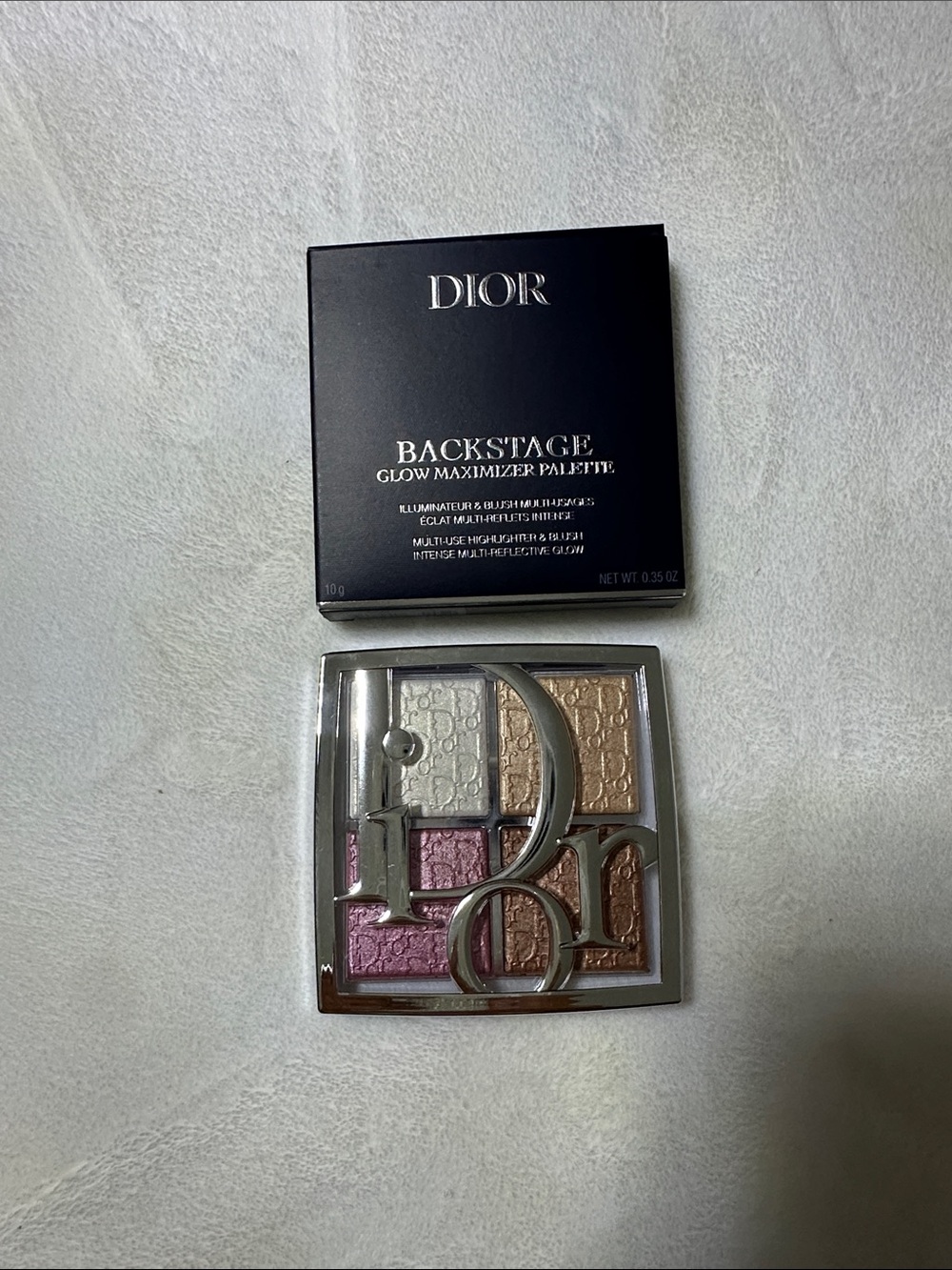 Dior Backstage glow maximizer palette in Universal glow